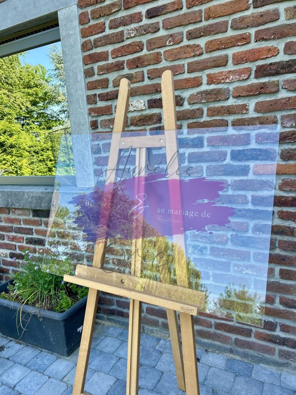 panneau bienvenue plexiglass